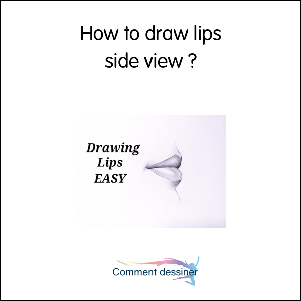 How to draw lips side view